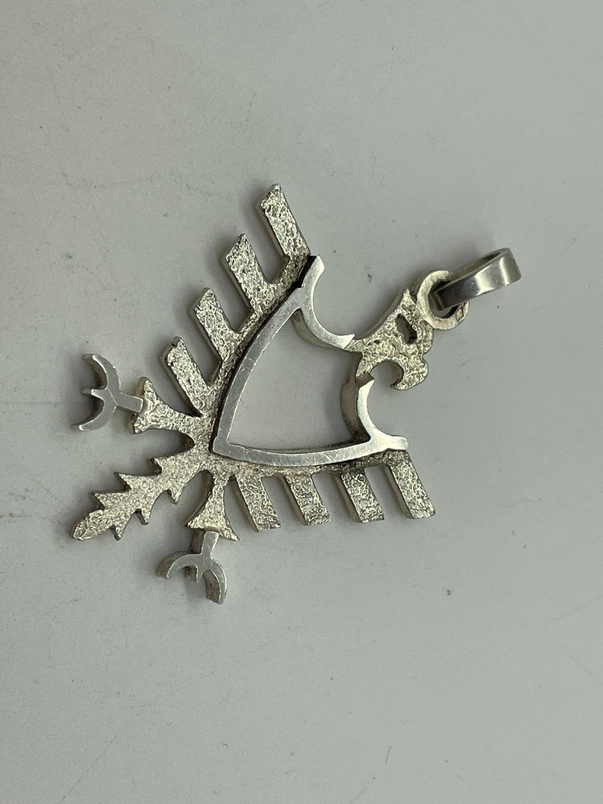 G192 Prachtige zilveren adelaar hanger, Ophalen of Verzenden, Zilver, Hanger