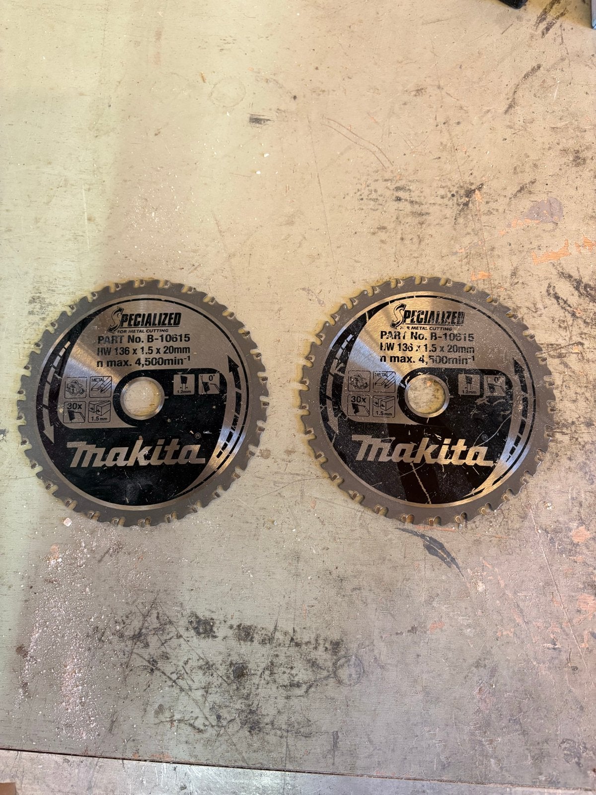 Nieuwe Makita Zaagblad B-10615 voor Metaal, Ophalen of Verzenden, Gebruikt, Cirkelzaag