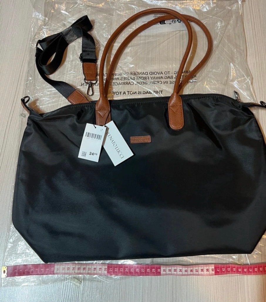 Renato Lucci Zwarte Shopper/Handtas - Nieuw met label, Sieraden, Tassen en Uiterlijk, Ophalen of Verzenden, Nieuw, Zwart, Shopper