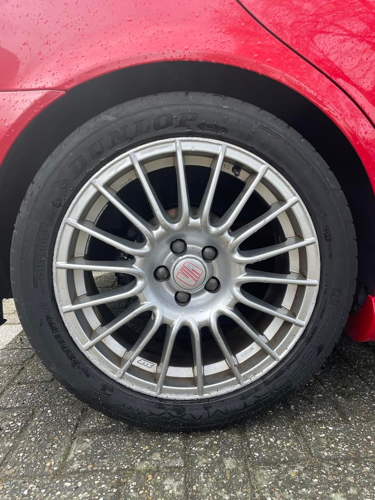 ATS velgen 5x100 Set met Dunlop banden 225/45/17, Auto-onderdelen, Banden en Velgen, Gebruikt, Banden en Velgen, 17 inch, Ophalen of Verzenden