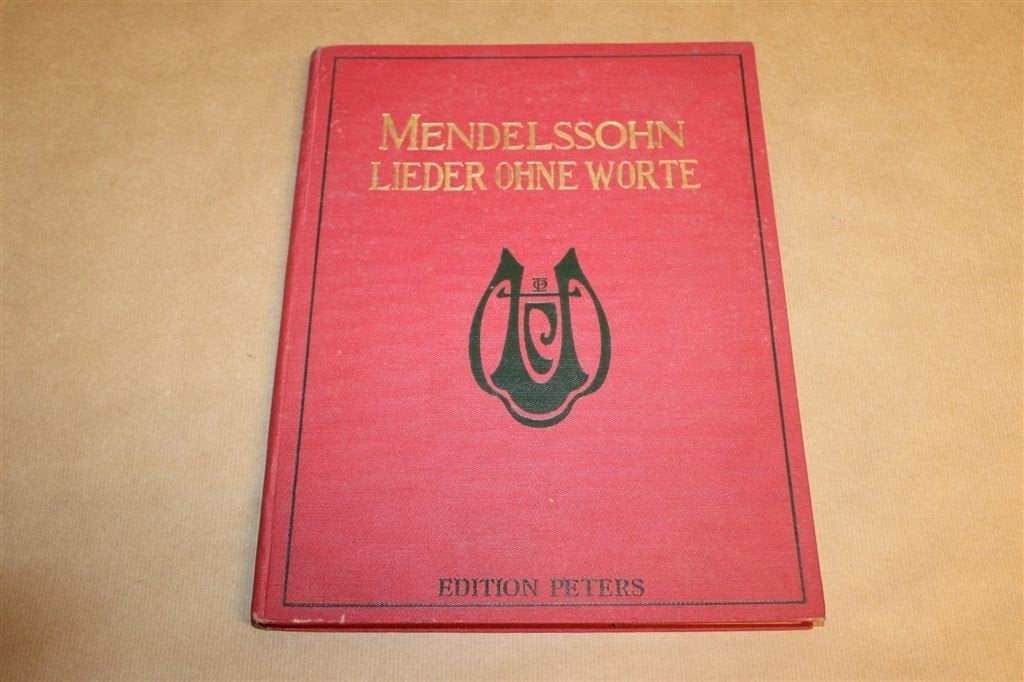 Lieder ohne Worte — Mendelssohn Bladmuziek Antiek 1915, Muziek en Instrumenten, Gebruikt, Klassiek, Ophalen of Verzenden, Artiest of Componist