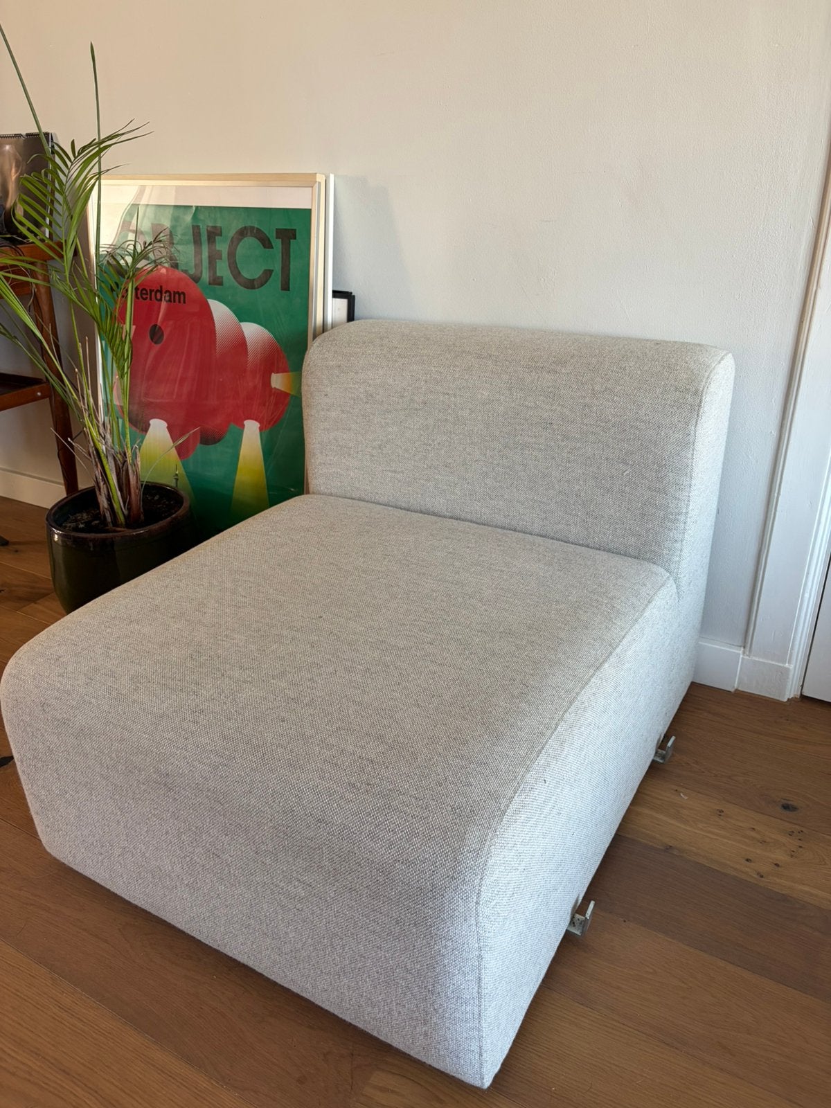 Hay Mags module - Hallingdal grijs, Huis en Inrichting, Banken | Sofa's en Chaises Longues, Ophalen, Eenpersoons, 75 tot 100 cm