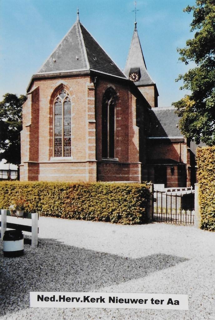 Foto Nieuwer ter Aa Ned Herv Kerk (B4975 ), 1980 tot heden, Foto, Ophalen of Verzenden, Zo goed als nieuw