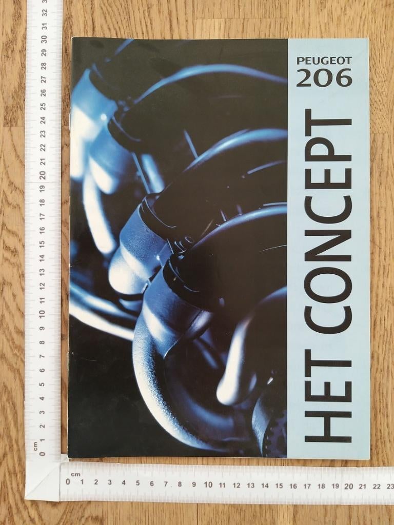 Peugeot 206 omkeer-brochure 1998, Ophalen of Verzenden, Gelezen, Peugeot