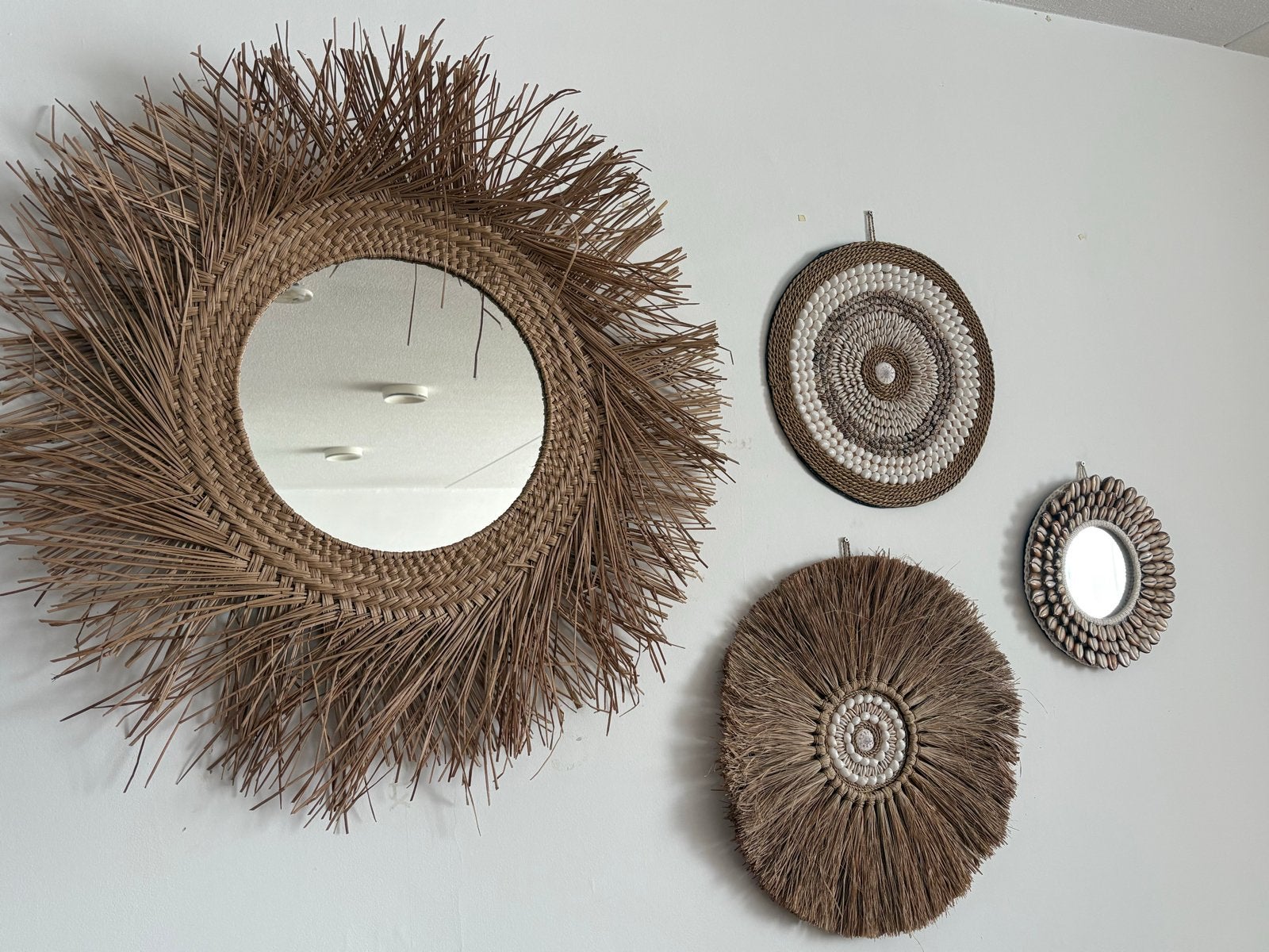 Woonaccessoires voor aan de muur - Spiegels en decoratie, Huis en Inrichting, Ophalen, Gebruikt, Rond, Minder dan 100 cm