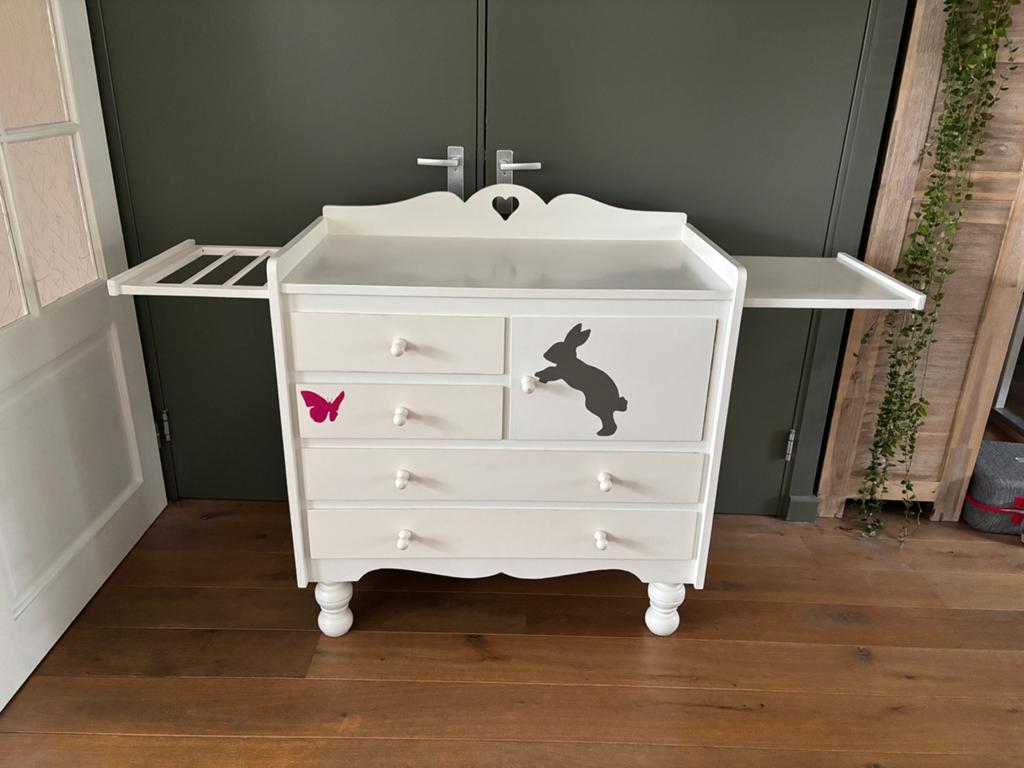 Vintage Zweedse commode, Zo goed als nieuw, 75 tot 100 cm, Commode, Ophalen