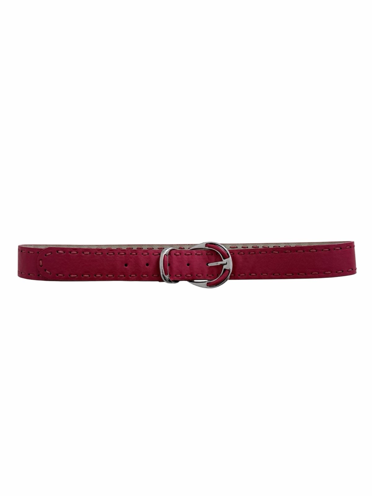 Leren riem ruby|ronde gesp|rood, Overige kleuren, Heupriem, Ophalen of Verzenden, Zo goed als nieuw