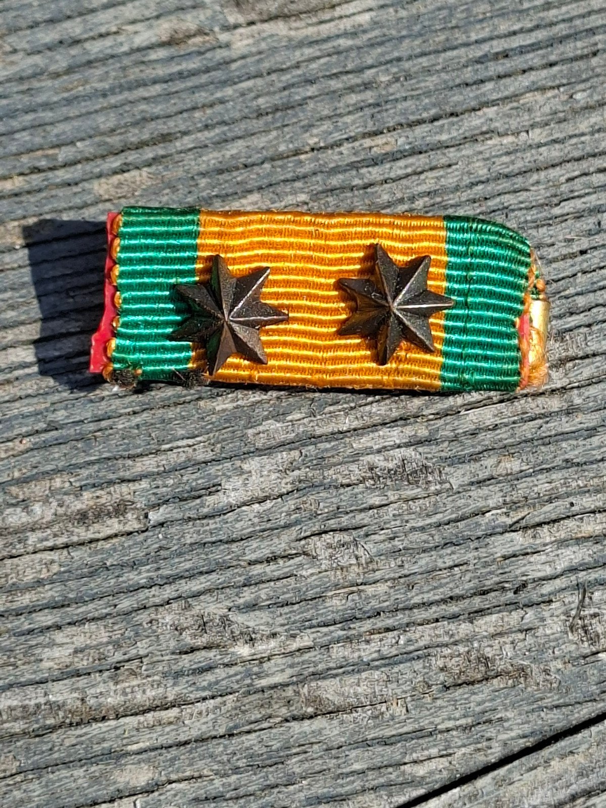 Oorlogsherinneringskruis baton 2 sterren (2X gesp), Ophalen of Verzenden, Nederland, Embleem of Badge