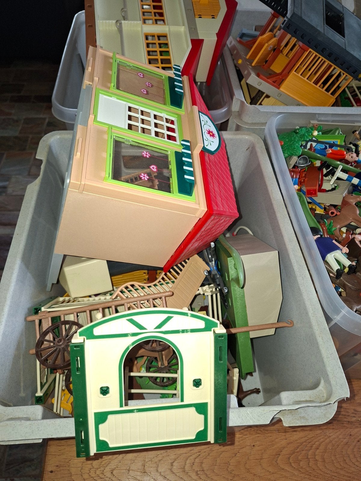 Grote partij Playmobil: boerderij, huis, voertuigen en meer, Kinderen en Baby's, Speelgoed | Playmobil, Gebruikt, Losse onderdelen