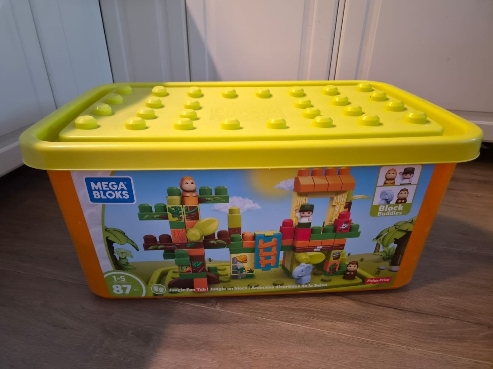 Mega Bloks Jungle Fun Tub & Bouwtafel - Zo goed als nieuw, Ophalen, Gebruikt, Megabloks