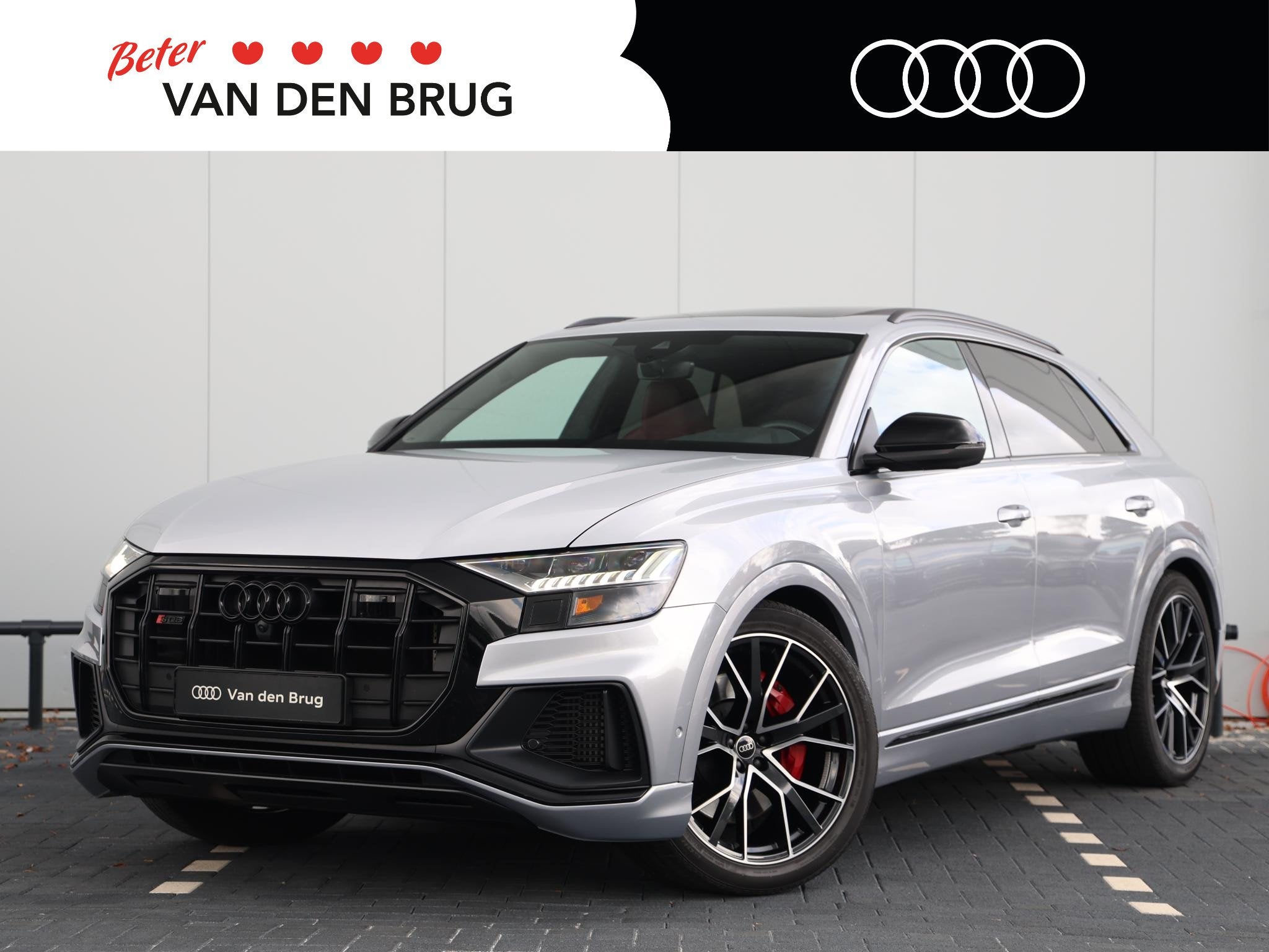 Audi SQ8 4.0 TFSI quattro 507pk | Panoramadak | Stoelmassage, Auto's, Automaat, Gebruikt, 507 pk, Leder