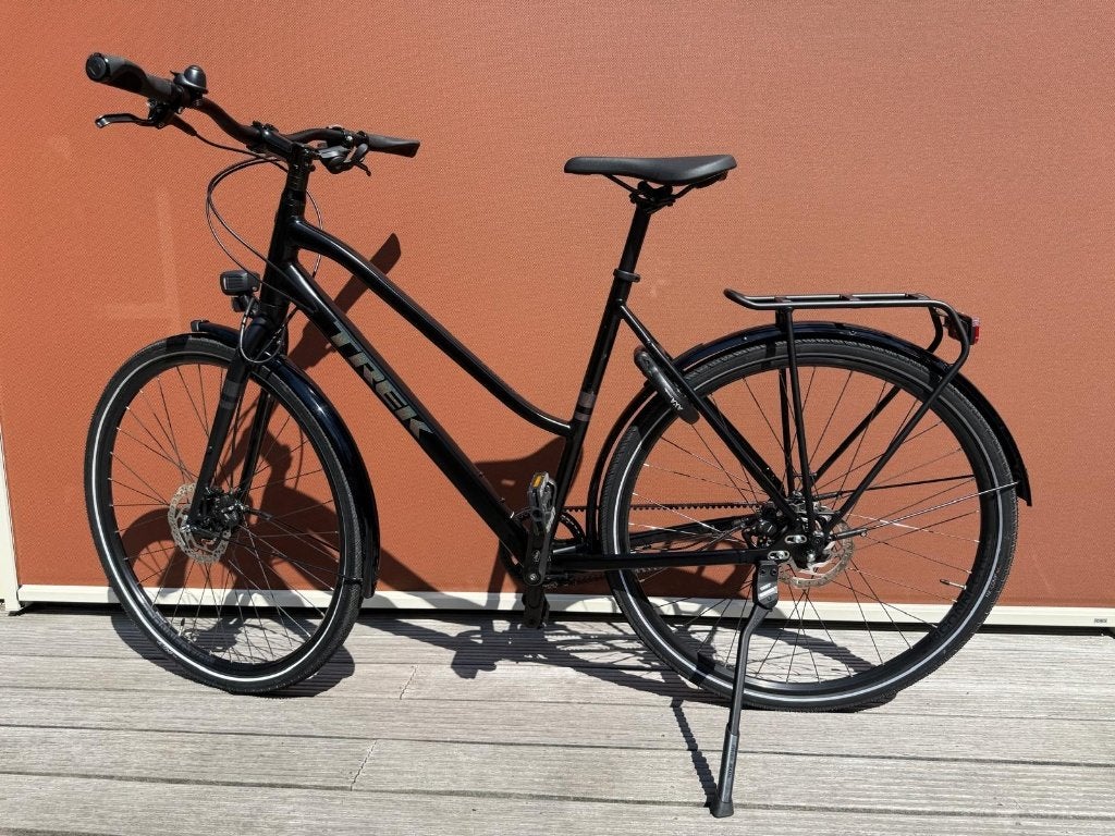 Trek District 4 EQ | Premium stadsfiets | RIEM | ZWART | L, Versnellingen, Zo goed als nieuw, Minder dan 47 cm, Schijfrem