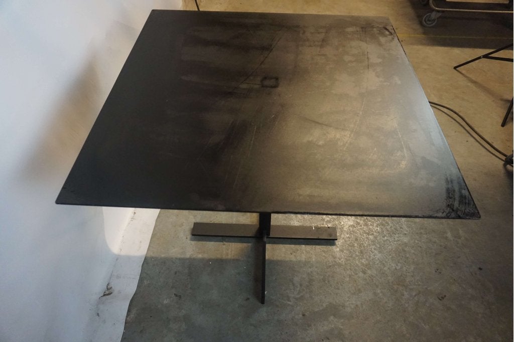 Metalen eettafel bistro tafel horeca tafel | 2 stuks, Gebruikt, 50 tot 100 cm, 50 tot 100 cm, Metaal