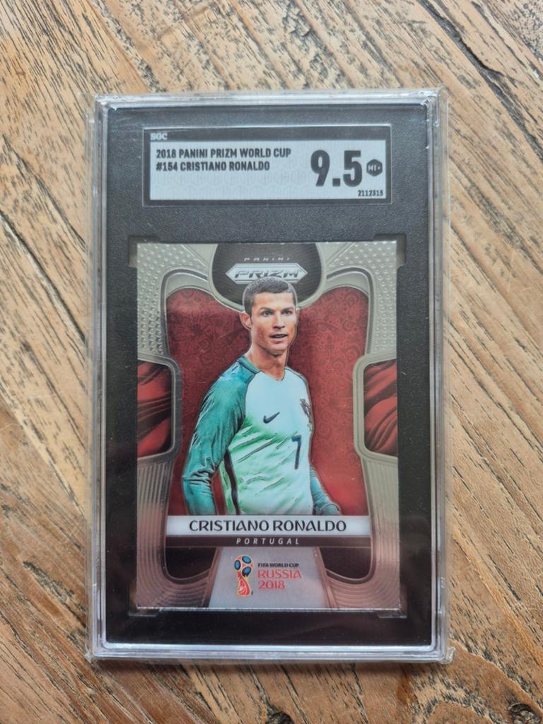 Cristiano Ronaldo Panini Prizm World Cup 2018 #154 BGS 9.5, Ophalen of Verzenden, Zo goed als nieuw, Buitenlandse clubs, Poster, Plaatje of Sticker