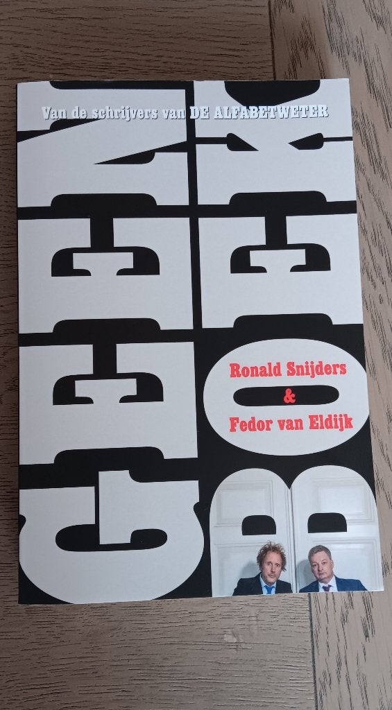 GEEN BOEK - Ronald Snijders en Fedor van Eldijk, Boeken, Ronald Snijders en Fedor van Eldijk, Overige typen, Nieuw, Ophalen of Verzenden