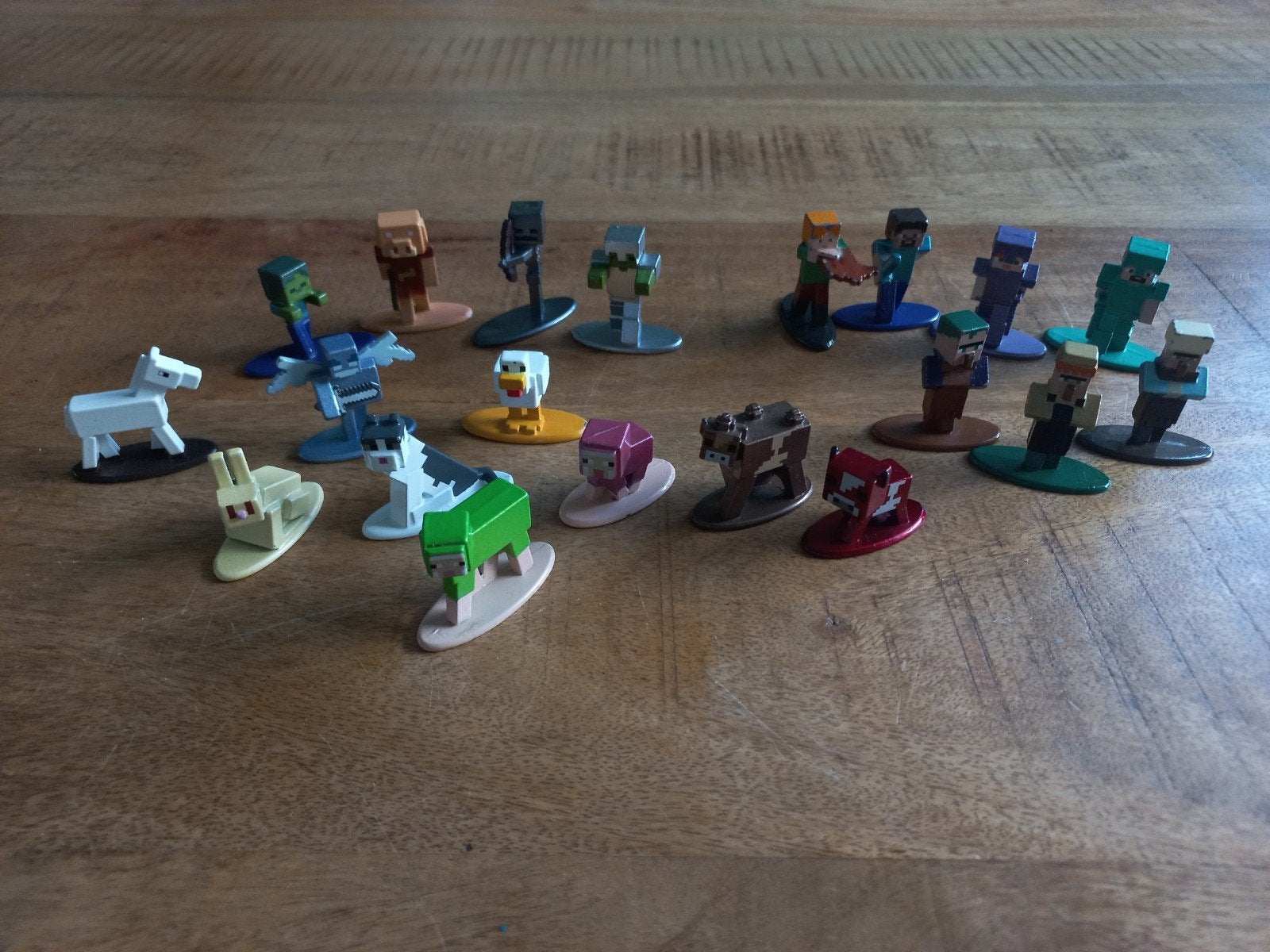 Minecraft Metalfigs set, Ophalen of Verzenden, Gebruikt