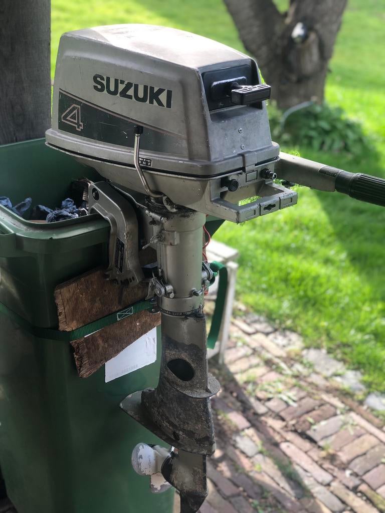 Suzuki 4pk, 2 takt, Ophalen, Gebruikt, Motor en Techniek, Zeilboot of Motorboot