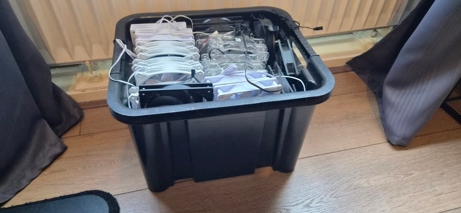 Partij 40-50 PC Fans 120mm / 90mm PWM 3/4-Pin / molex, Ophalen of Verzenden, Gebruikt, Luchtkoeling