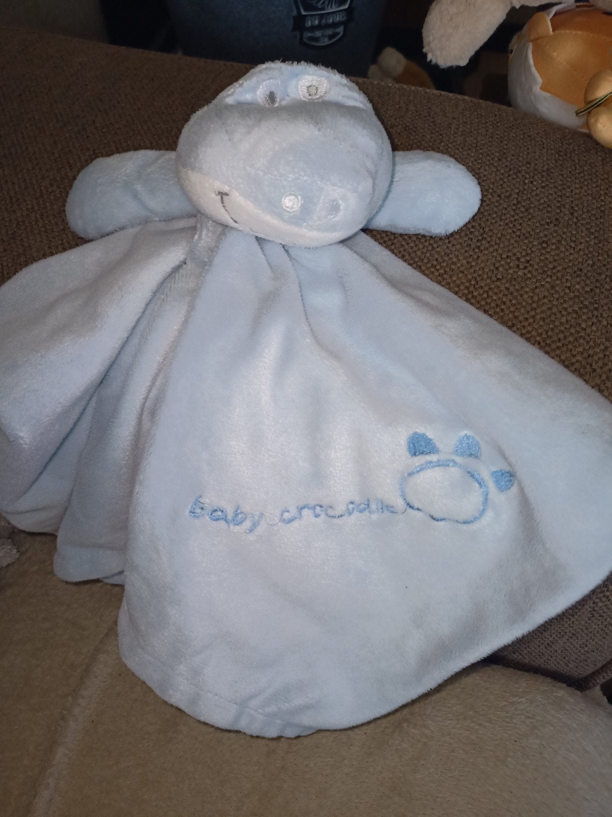 Primark, early days. Baby crocodile. Lichtblauw kroeldoek, Overige karakters, Blauw, Ophalen of Verzenden, Zo goed als nieuw