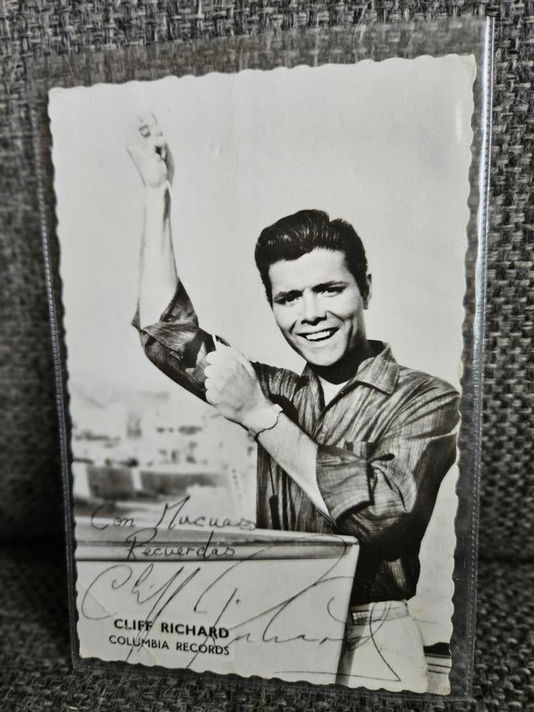 Vintage Cliff Richard Foto/Kaart, Verzenden, Gebruikt, Foto of Kaart