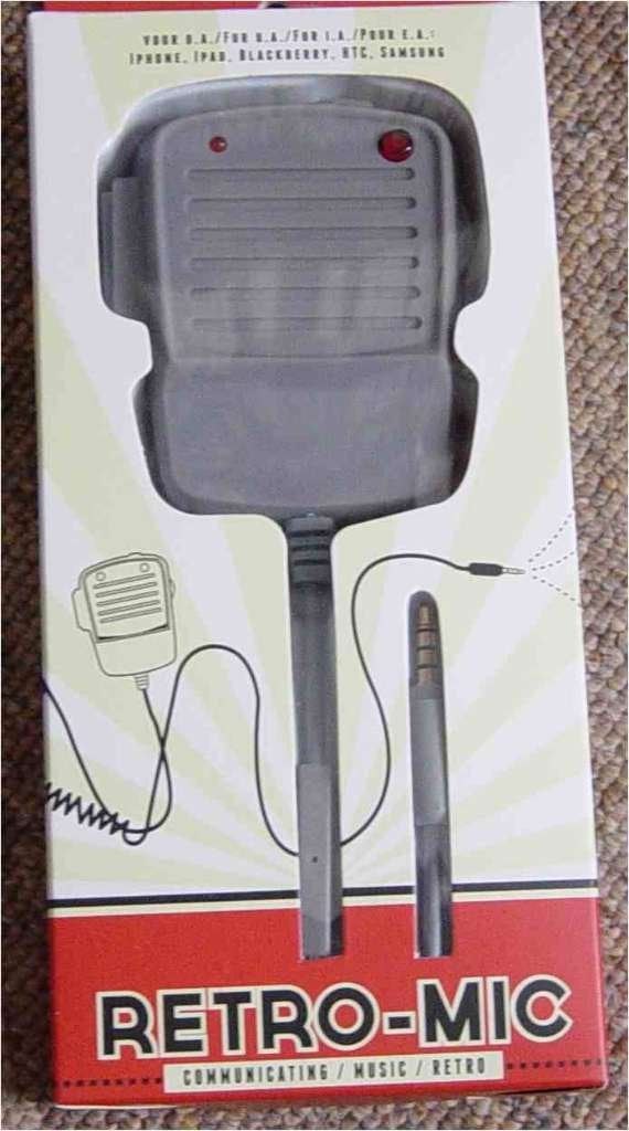 Retro microfoon en speaker Iphone ipad blackberry samsung, Ophalen of Verzenden, Nieuw, Overige typen