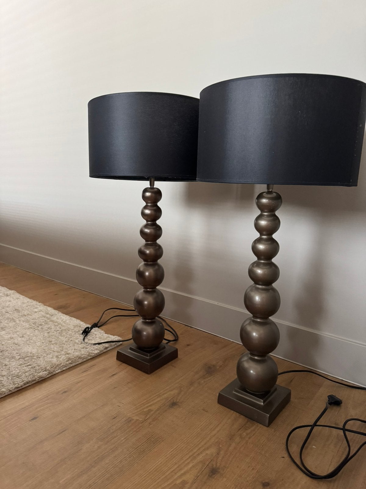 Set van 2 Van Roon Living tafellampen – Eric Kuster stijl, Ophalen of Verzenden, Gebruikt, Minder dan 50 cm