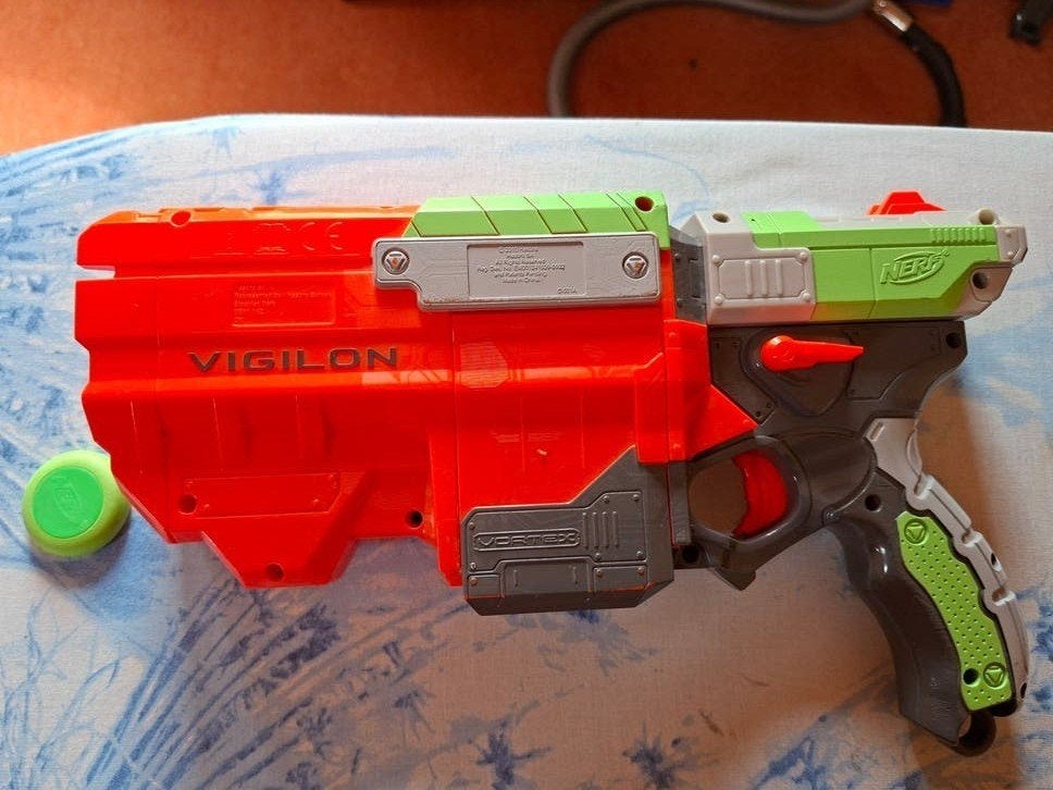Nerf Vortex Vigilon Blaster - Speelgoedpistool, Ophalen of Verzenden, Gebruikt, Jongen of Meisje