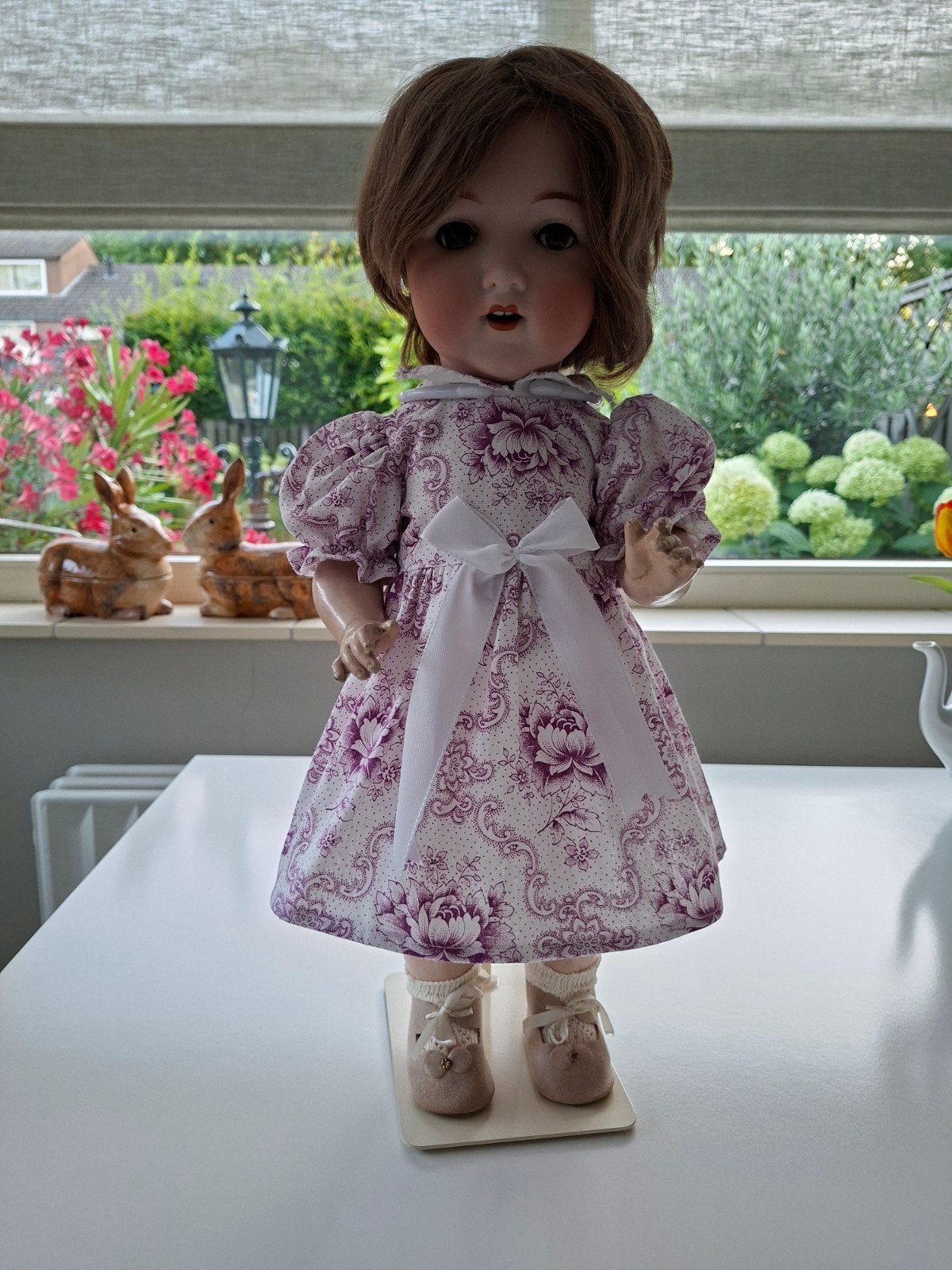 Prachtige antieke pop AM 48/49cm, Verzamelen, Ophalen of Verzenden, Gebruikt, Pop