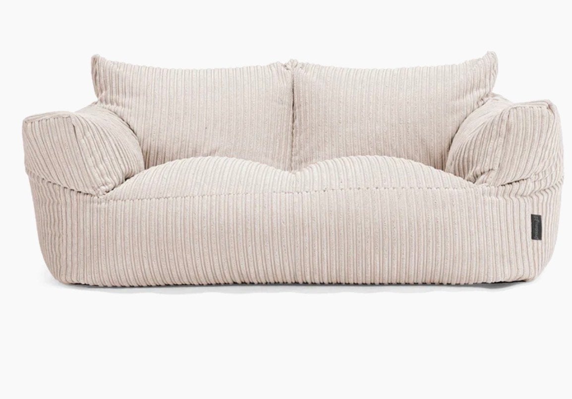 Big Bertha Zitzak Bank - Corduroy - van 520 euro naar 100!, Huis en Inrichting, Ophalen, Nieuw, Beige, Zitzak