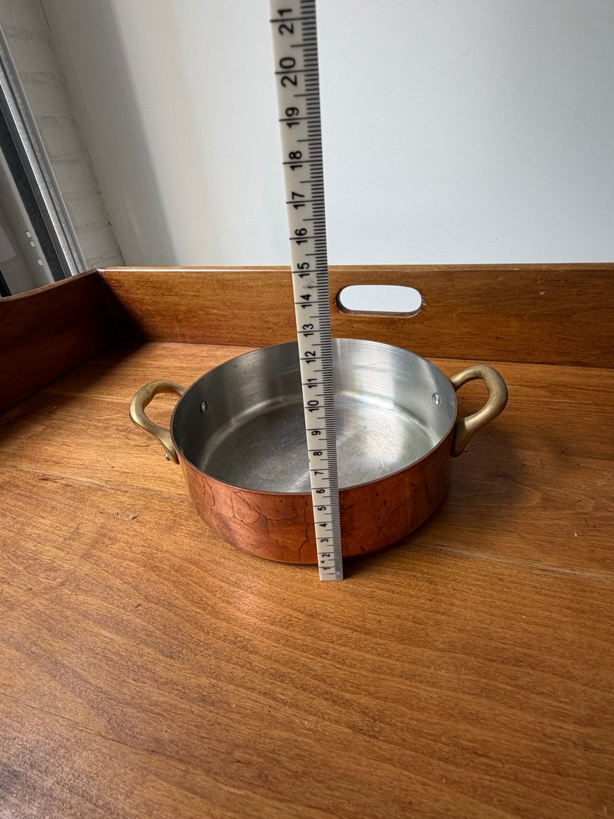 Mauviel Koperen Kookpan 1,5 mm dik gehamerd, Huis en Inrichting, Keuken | Potten en Pannen, Ophalen of Verzenden, Gebruikt, Overige materialen