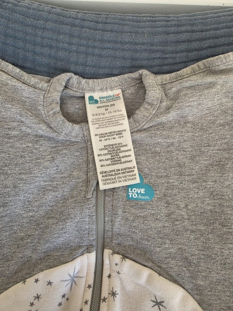 SWADDLE UP slaapzakje Medium 6-8.5 kg, Kinderen en Baby's, Dekens, Slaapzakjes en Inbakerproducten, Wasbaar, Zo goed als nieuw