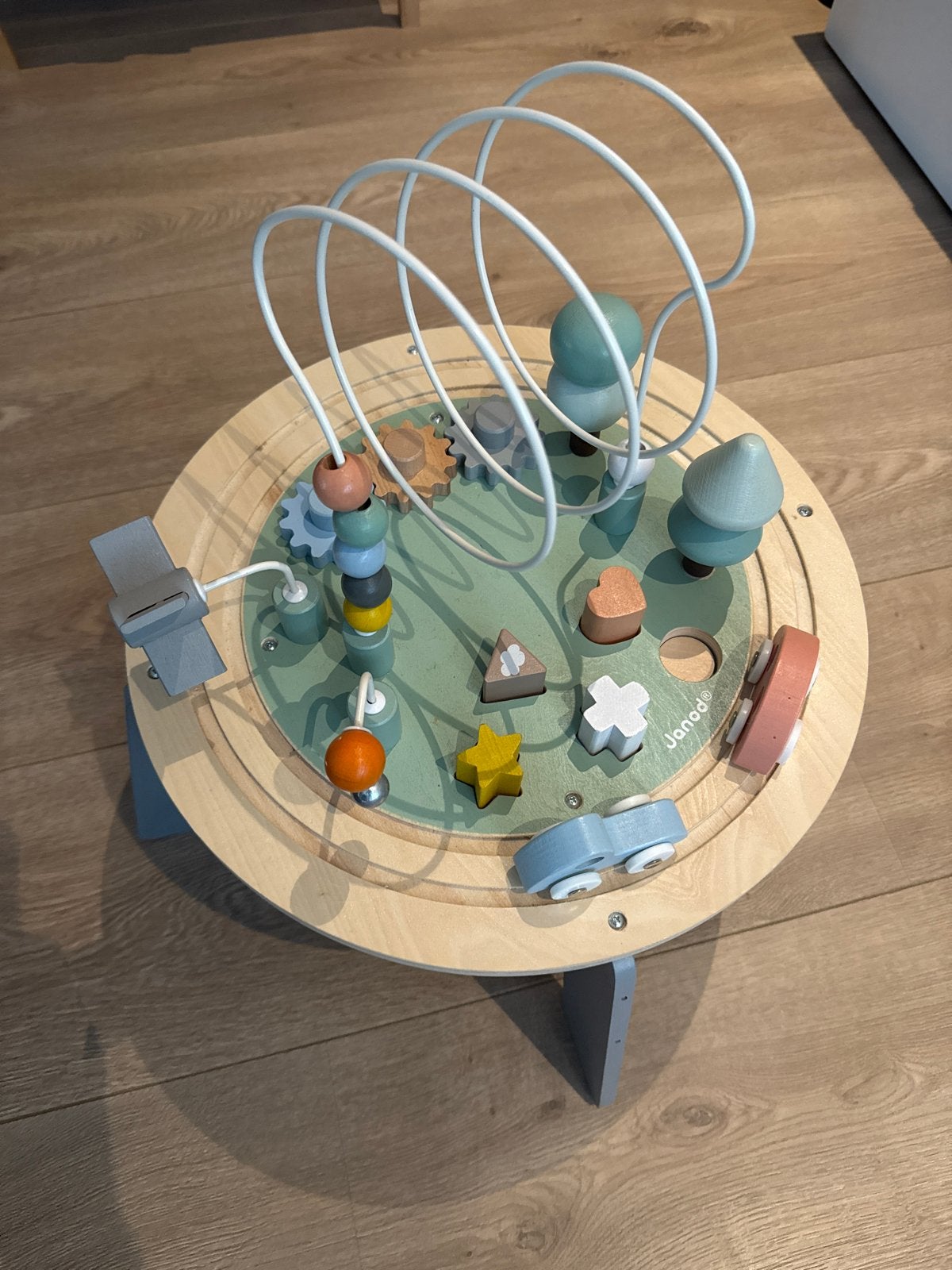 Janod Sweet Cocoon Houten Speeltafel - Activiteitentafel, Kinderen en Baby's, Ophalen of Verzenden, Zo goed als nieuw