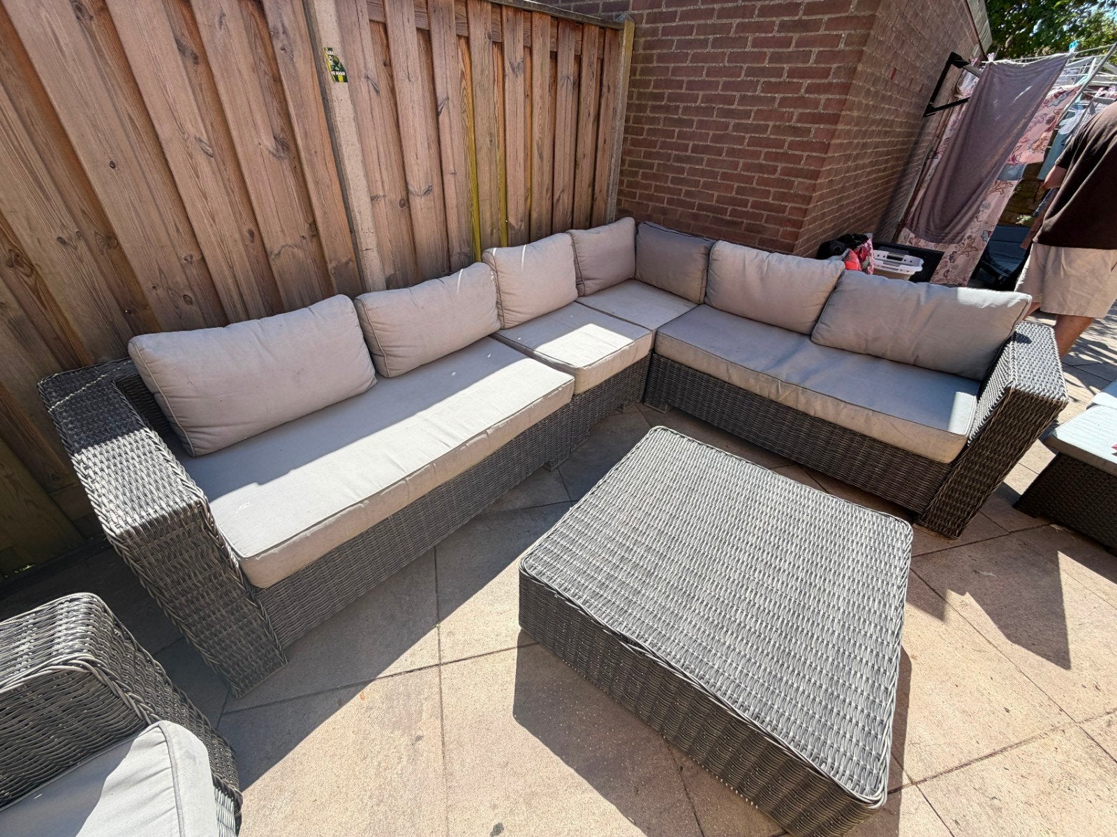 intratuin loungeset tuinset, Ophalen, Gebruikt, Wicker