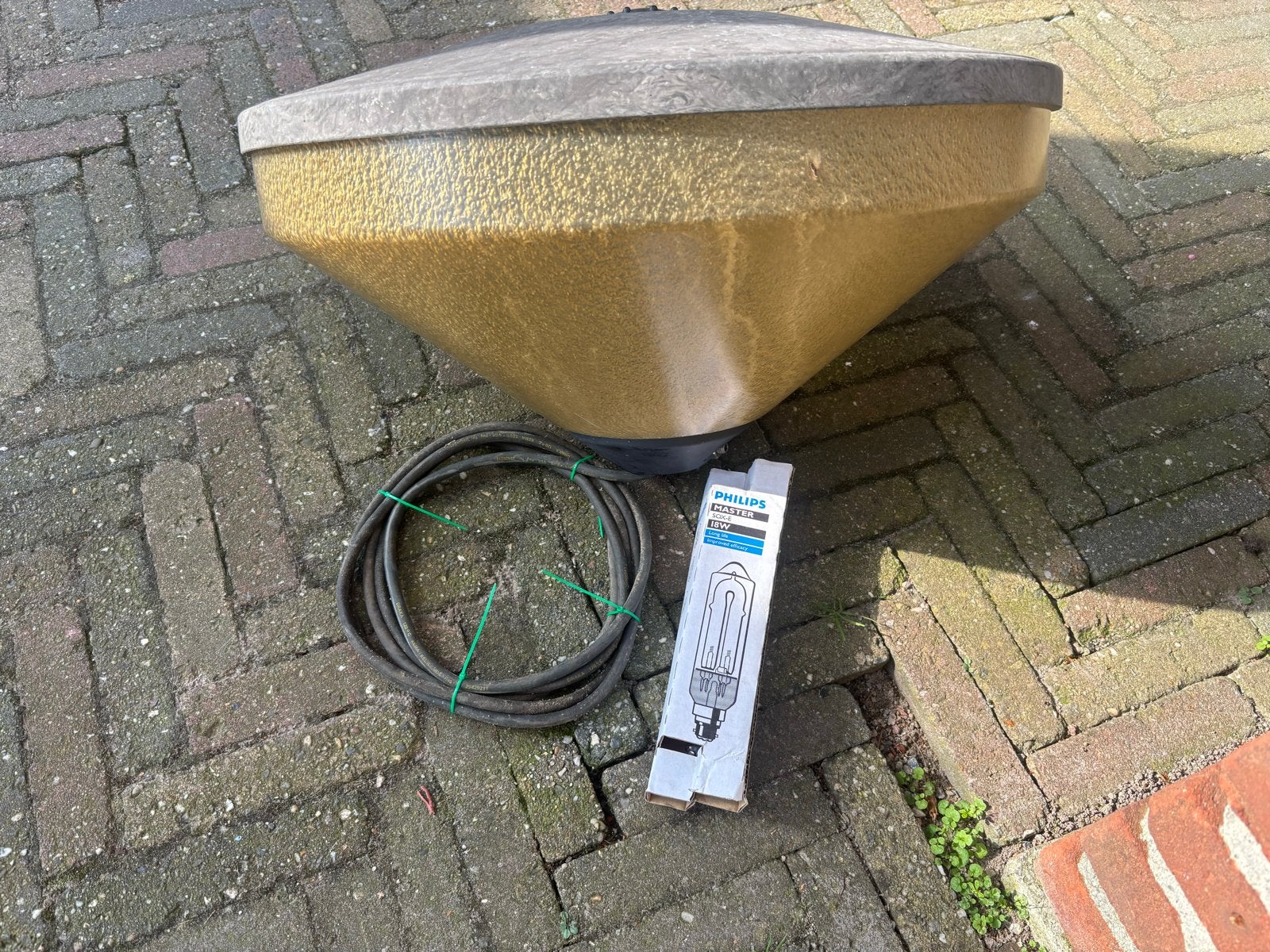 Philips MASTER SOX-E 18W lamp met armatuur en kabel, Ophalen, Zo goed als nieuw
