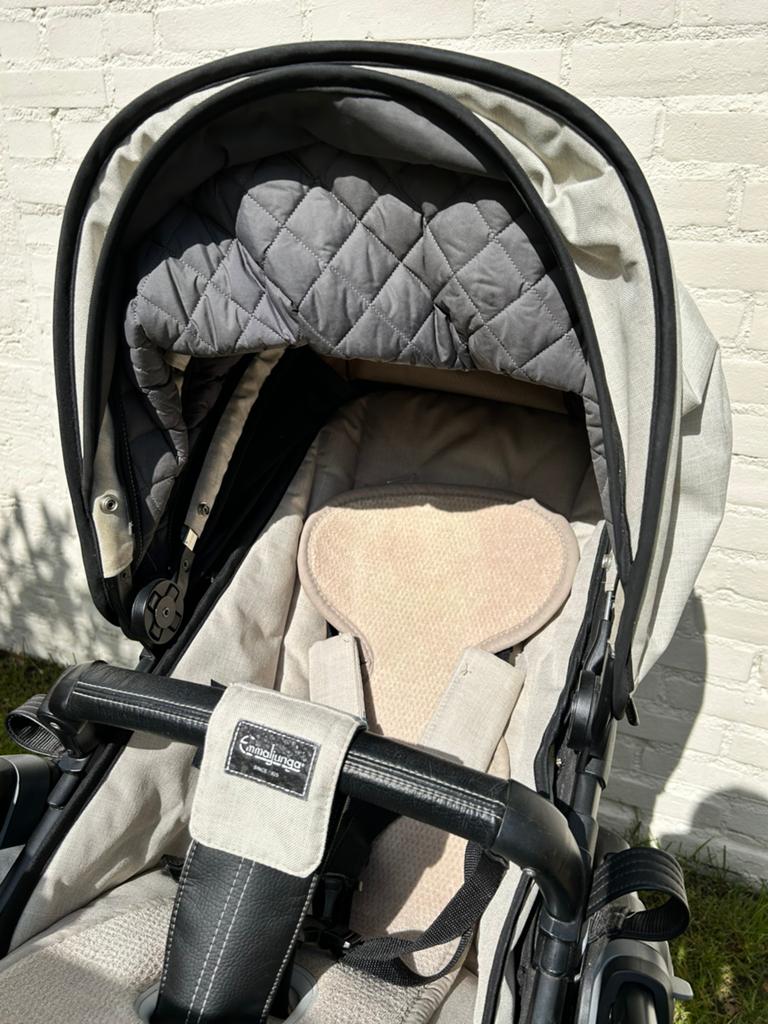 EMMALJUNGA Kinderwagen Set, Zo goed als nieuw, Verstelbare duwstang, Ophalen, Kinderwagen