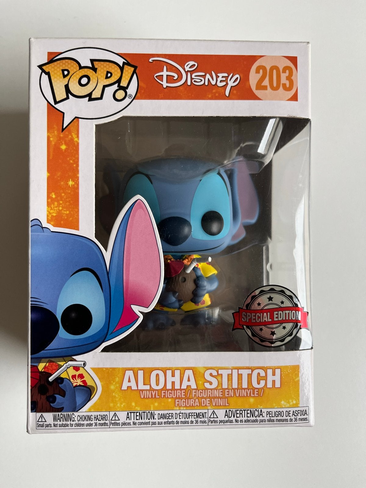 Funko Pop! Disney Lilo & Stitch - Aloha Stitch #203, Verzamelen, Ophalen of Verzenden, Nieuw