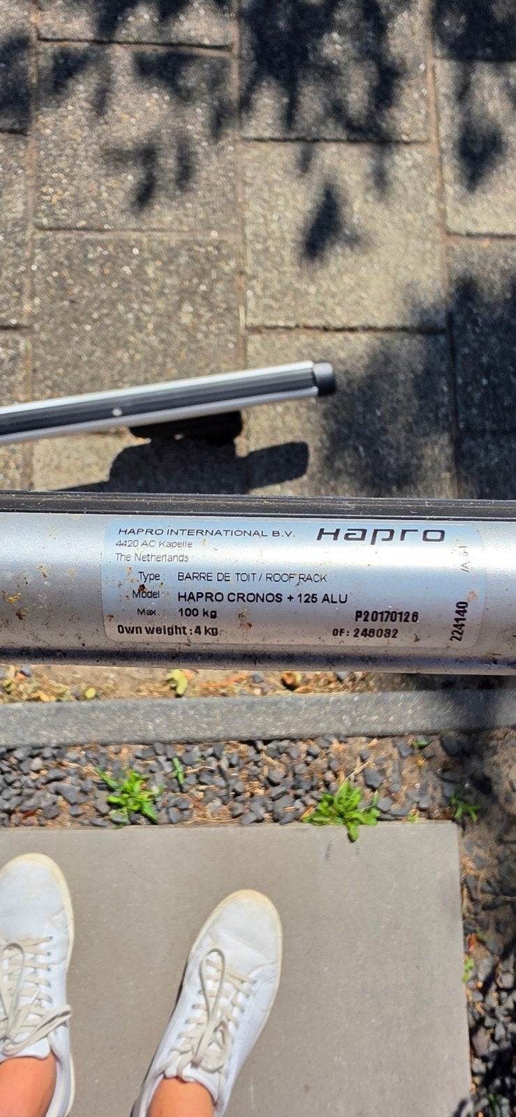 Hapro Cronos 125 Alu Dakdragers Universeel, Auto diversen, Ophalen of Verzenden, Gebruikt