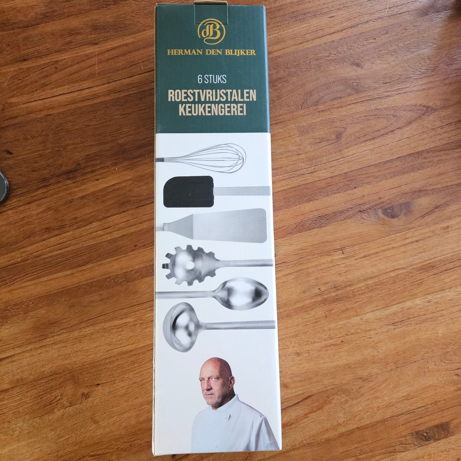 Herman den Blijker 6-delige Roestvrijstalen Keukengerei Set, Overige typen, Ophalen of Verzenden, Metaal, Overige merken