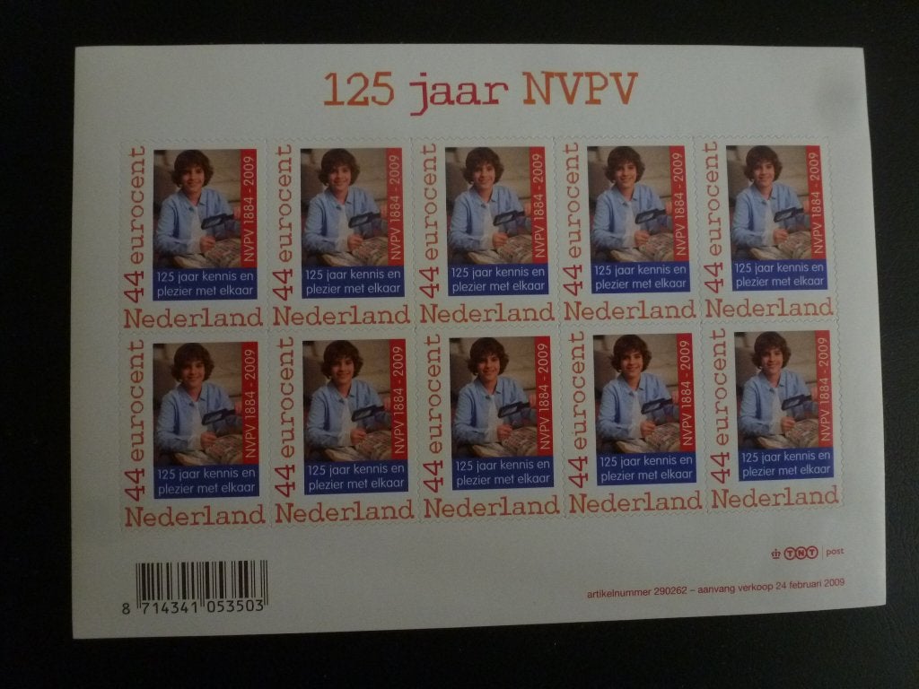 Nederland blok 125 jr. NVPV 2009, Verzenden, Postfris