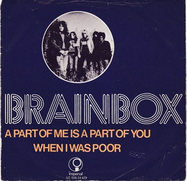 single vinyl BRAINBOX – A Part Of Me Is A Part Of You (1972), Gebruikt, Verzenden, 7 inch, Rock en Metal