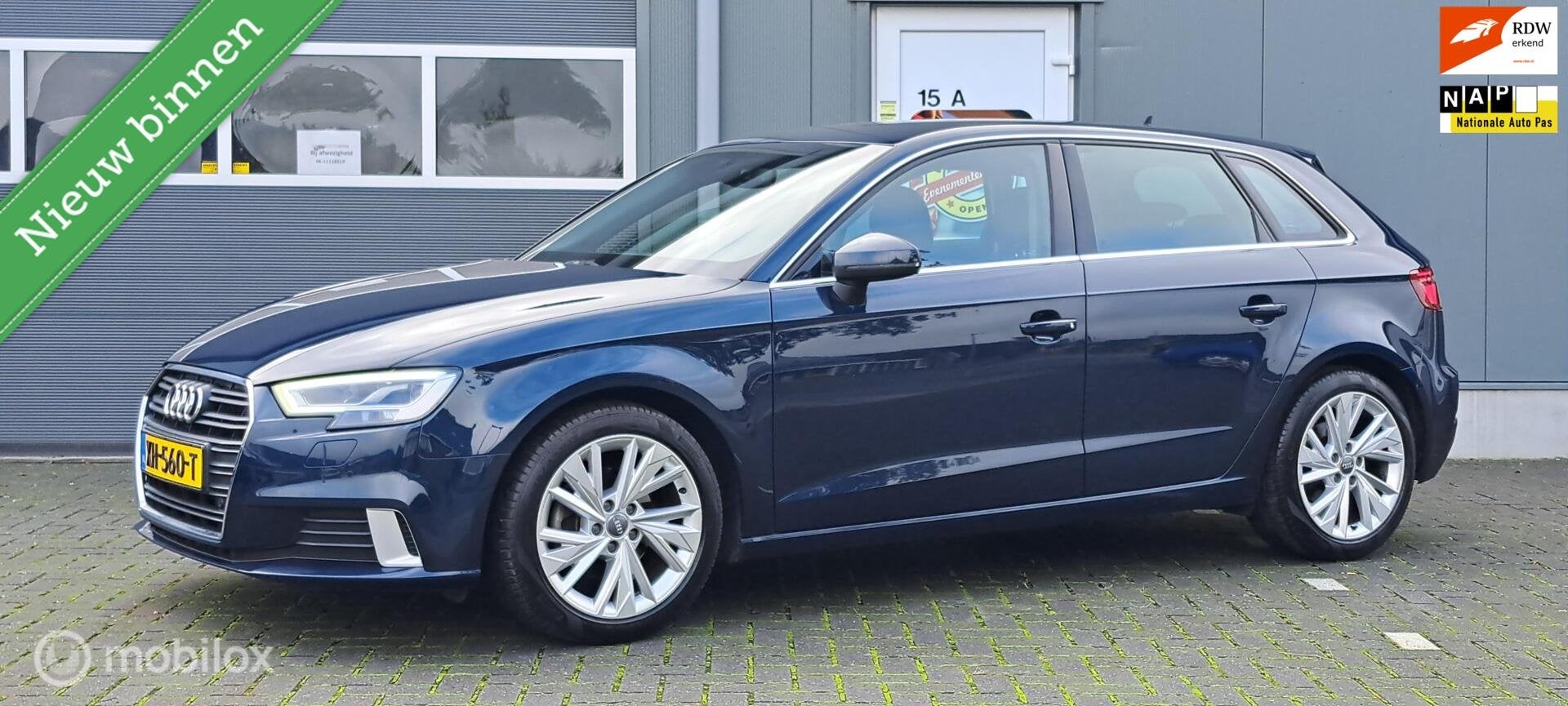 Audi A3 Sportback 35 TFSI CoD Sport Lease Edition, Euro 6, 4 cilinders, 150 pk, Blauw