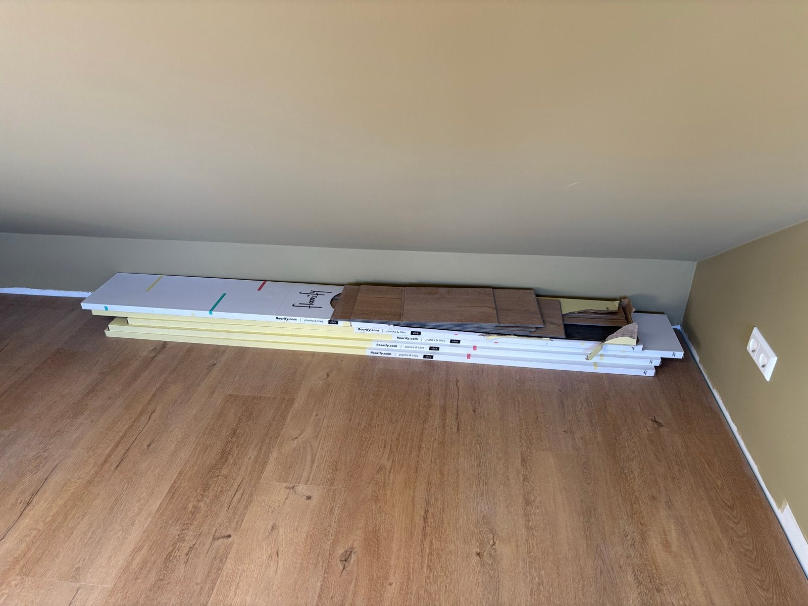 PVC-vloer Floorify Frangipane meerdere dichte pakken, Doe-het-zelf en Verbouw, Vloerdelen en Plavuizen, Ophalen, Kunststof, Overige typen