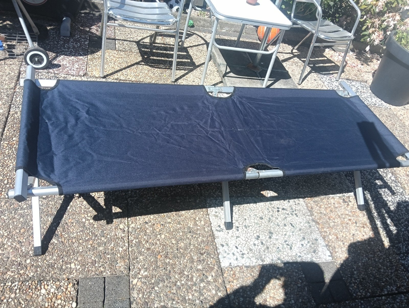 Opvouwbaar campingbed / veldbed, Caravans en Kamperen, Ophalen of Verzenden, Gebruikt, Overige
