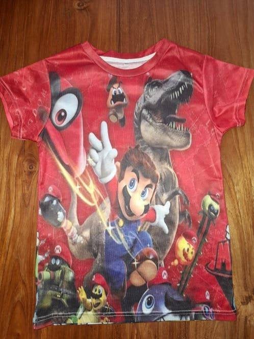 Super Mario shirtje maat 140 nieuw, Ophalen of Verzenden, Zo goed als nieuw, Jongen, Shirt of Longsleeve