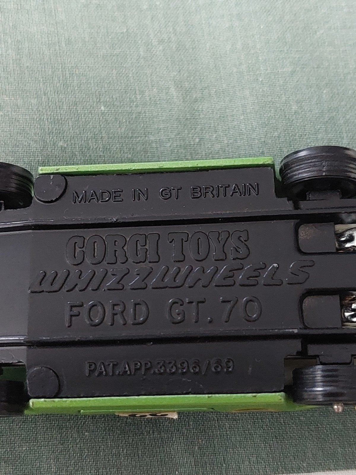 Corgi Toys Whizzwheels Ford GT.70 - Groen, Ophalen of Verzenden, Gebruikt