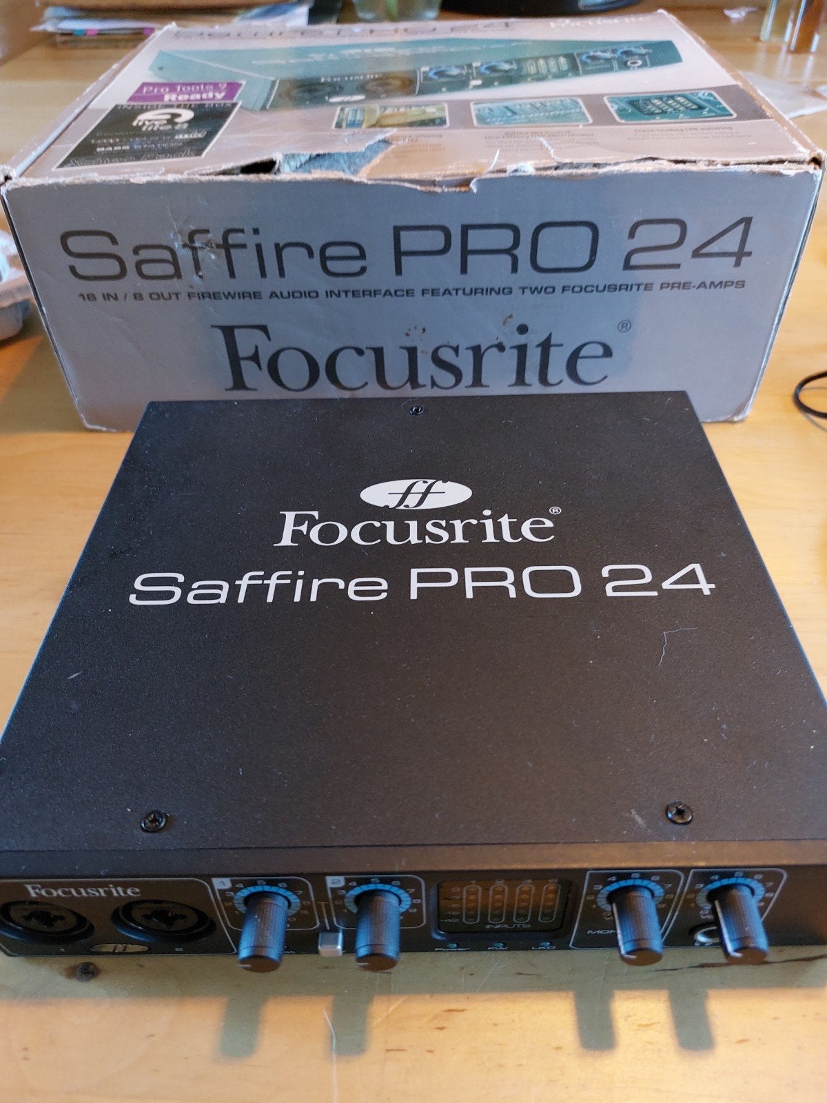 Focusrite Saffire PRO 24 audio-interface met complete set, Muziek en Instrumenten, Ophalen of Verzenden