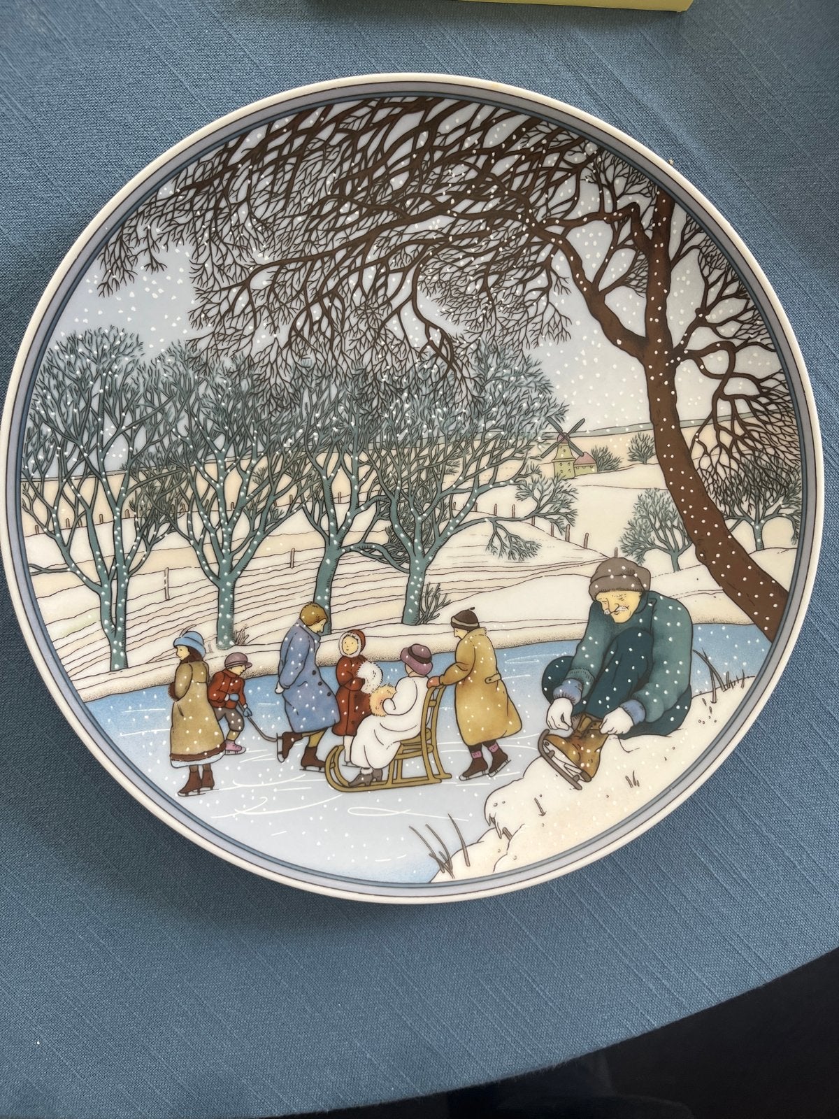 Heinrich Villeroy & Boch Winter Jaarlijks Bord, Antiek en Kunst, Ophalen of Verzenden