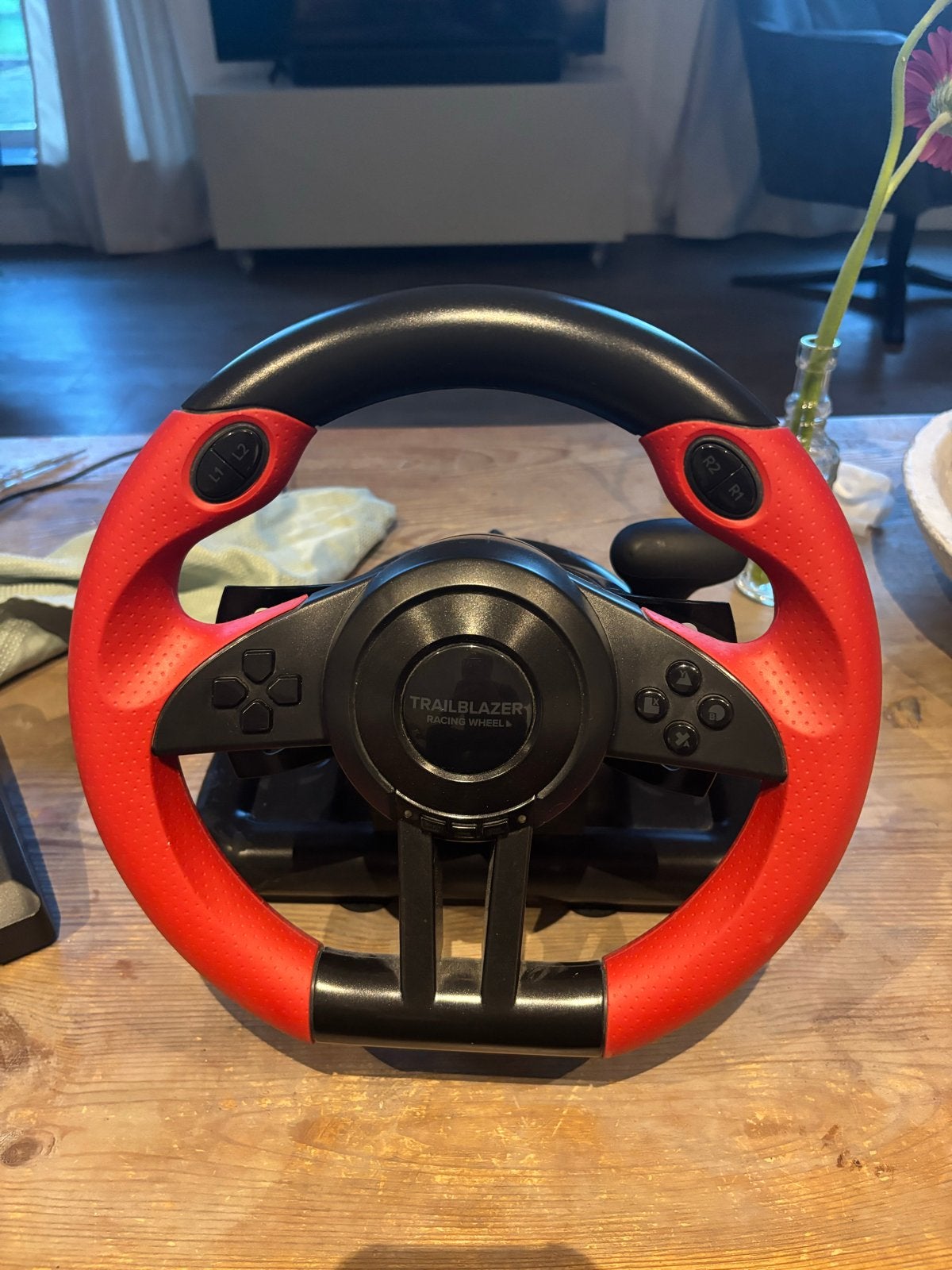 Gaming Racestuur met Pedalen voor PS4, PS5, Xbox, PC, Spelcomputers en Games, Ophalen, Racestuur, Gebruikt, Overige merken