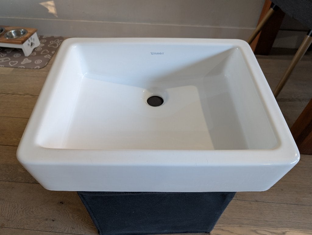Duravit Opbouw Wastafel - 50x38cm - zonder kraangat, Ophalen, Gebruikt, Wastafel
