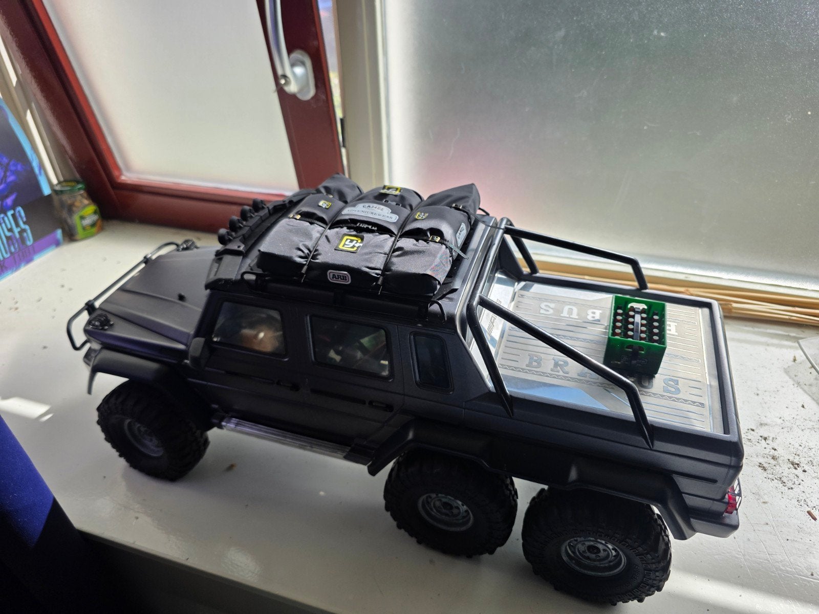 Traxxas TRX-6 met verbeterde ESC en verlichting, Elektro, Gebruikt, Auto offroad, Ophalen of Verzenden
